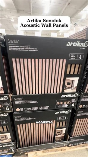 Artika Sonolok Acoustic Wood Wall Panels at Costco! 🪵✨