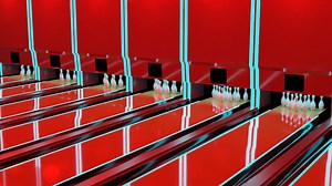 Bowling Animated Scene Right Side View