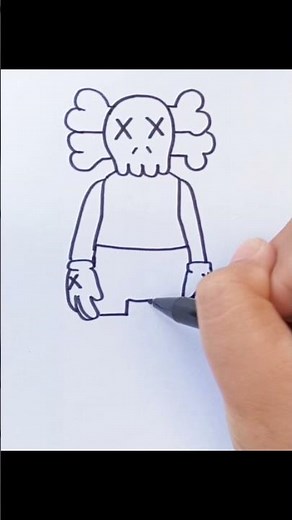 How to draw Kaws