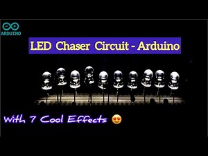 How to build a LED chaser circuit with cool effects on Arduino UNO #arduino #digitalelectronics