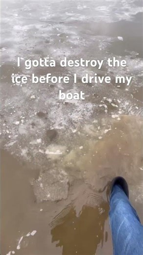 Destroying the ice to drive my Sonicwake