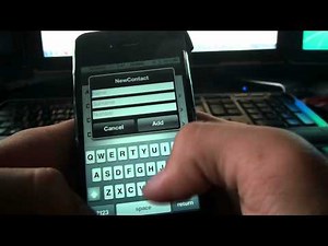 NewContact - Ajouter rapidement un nouveau contact sur votre iTouch / iPhone !