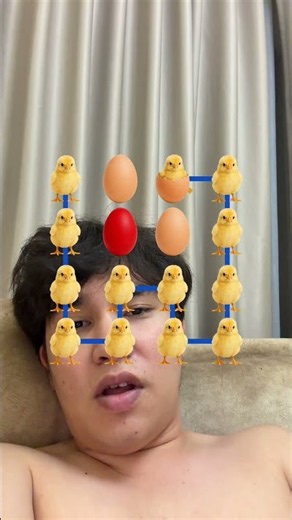Connect the lines to the red eggs