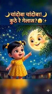 Chandoba Chandoba Bhaglas Ka | Marathi Kids song I Balgeet | Rhymoora Kids #balgeet