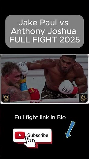 Jake Paul vs Anthony Joshua FULL FIGHT 2025 🥊 | Complete Boxing Match HD