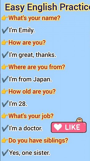 Simple English Speaking Practice |Introduce Yourself & Daily Phrases