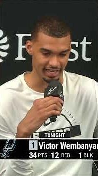 Wembanyama on his key to making game winner for Spurs against Suns: I try to not care