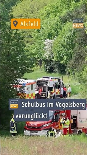 ALSFELD: School bus crashes in Vogelsberg: Major operation with ten ambulances