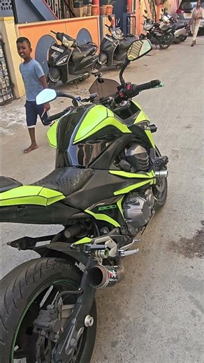 Z800 COLD START WITH AUSTIN RACING 🥵 #kawasaki #z800 #coldstart #exhaust #viral #shorts #trending