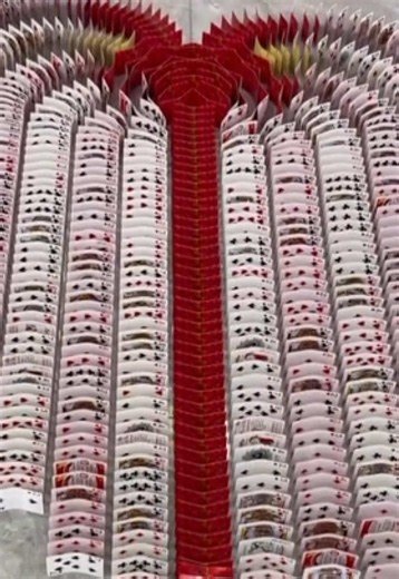 Domino art satisfying domino effect video