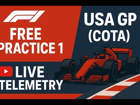F1 United States GP 2025 – Free Practice 1 Live Telemetry | COTA Circuit of the Americas