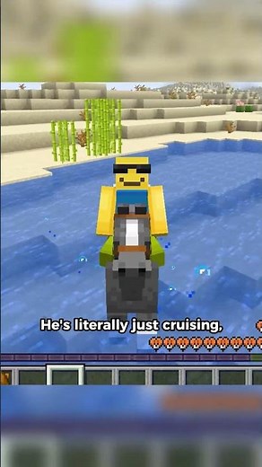 Can horses swim in Minecraft
