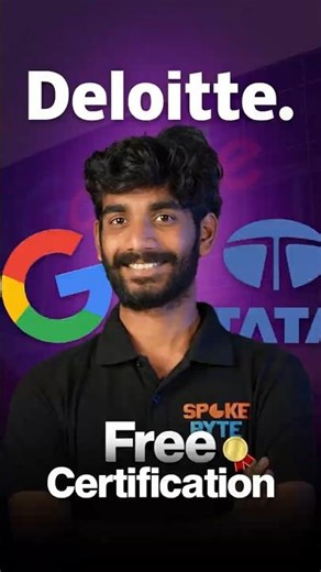 Get Free Courses & Certifications from Google, TATA and Deloitte | #shorts