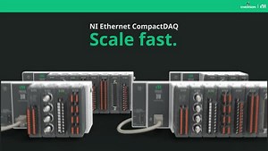 Hot off the press from #NIDays Italy! The new NI Ethernet CompactDAQ chassis makes scaling your system easier and more affordable than ever. Synchronize data as you expand your system from a single chassis to multiple chassis connected by a TSN-compatible switch. Learn more at https://bit.ly/4gJT4kX | NI (now part of Emerson)