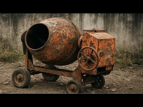 🚚 From Rust to Shine! Restoring an Old Concrete Mixer Truck to a Stunning Beauty 🔥