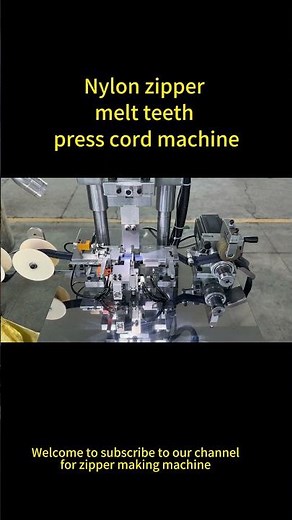 nylon zipper melt teeth machine #zippermachine #zippermakingmachine