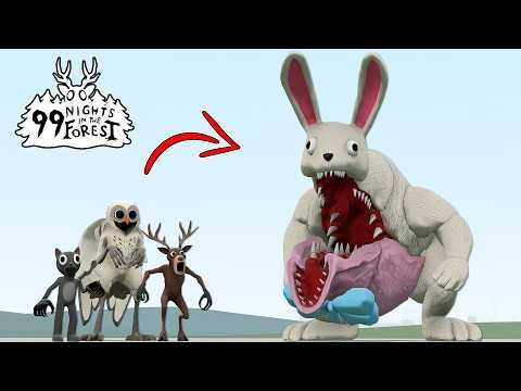I MADE NEW ROBLOX EVIL EASTER BUNNY FROM 99 NIGHT IN THE FOREST!? Garry's Mod