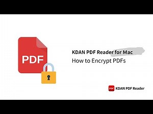 Lock PDFs with Password Protection | KDAN PDF Reader for Mac Tutorial