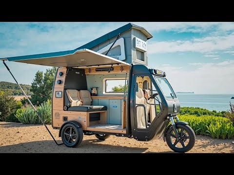 😱This 3-Wheel Micro Camper Will Blow Your Mind! | Tiny Home on Wheels Adventure"