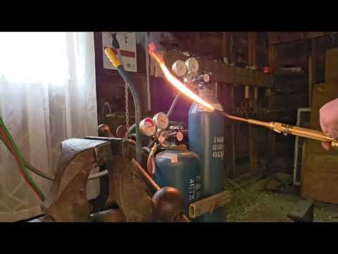 Forging a campfire cooking set for charity. #blacksmithing #forged #handmade #metalart #metalworking