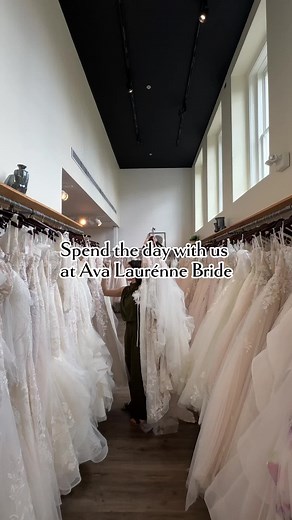 Every day at Ava Laurénne Bride is the BEST DAY! 🎉 If you have an upcoming appointment booked, let us know the date in the comments below—we love hearing from you! #avalaurennebride #albbride #bridaldreams #sayyestothedress #btsbridal #fittingroomfun #bridaljoy #cherishedmoments #happilyeverafter #bridalshopchronicles #behindthescenes #bridalelegance #fxbgva