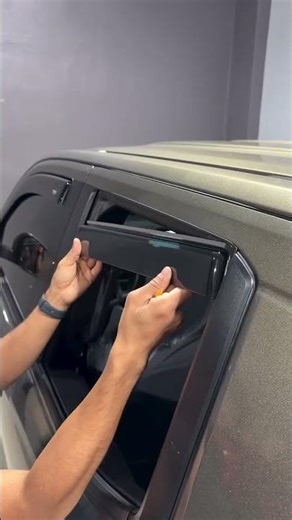 Installing Tonnoflip Door Visors on this Toyota Tacoma