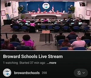 Today's Regular School Board Meeting is currently being livestreamed on Broward County Public Schools Youtube channel. Click the link to watch and subscribe to our channel: youtube.com/live/7ylAaByTJ…. | Broward County Public Schools