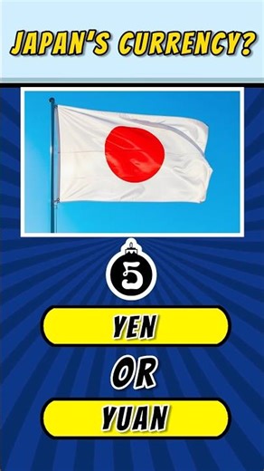 Can You Guess Japan’s Currency in 5 Seconds? 🇯🇵💰 (Easy Quiz!) #QuizChallenge