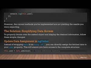 How to Iterate Over Nested Objects in Angular Using Resolvers