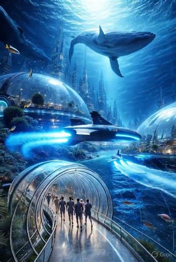 Underwater Civilization? 🌊 The Future of Humans Under the Ocean! #shorts