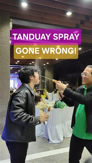 Two lawyers. Two sprays. Zero aim! Me & Atty. Josh Motus turning Tanduay with Iced Tea into a splash zone! | Dean Ralph Sarmiento