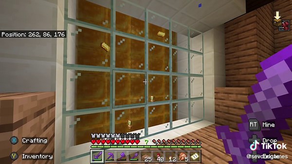 Minecraft Item Waterfall Build: Redstone Storage Room