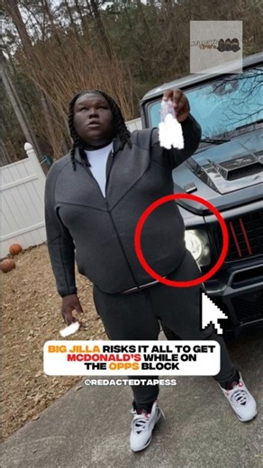 Big Jilla Risks It All To Get To McDonald’s While Patrolling The Opps Block. 👀🏃🏾 #vonoff1700