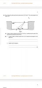 v1 4Y11 Cambridge IGCSE Physics - past paper questions and answ... | Filo