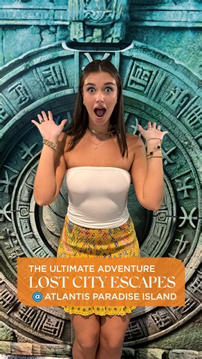 𝘌𝘴𝘤𝘢𝘱𝘦 is the word of the day at Lost City Escapes at Atlantis Bahamas! 🏝️ Think you have what it takes to escape? In each escape room, you're locked in with just 60 minutes to crack the codes, solve the puzzles, and secure your freedom! Your adventure begins now. Ready to dive in? Poseidon's Promise Escape Room: Navigate a beautiful, ocean-themed room focused on Atlantis history and sustainability. Blackbeard's Brig Escape Room: Solve the mystery left by the legendary pirate himself to e