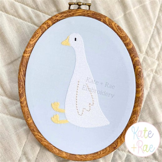 Goose Mini Fill Embroidery Design • Digital Download - Etsy