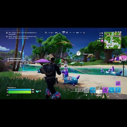 FORTNITE THE PUNISHER VS HARLEY QUINN