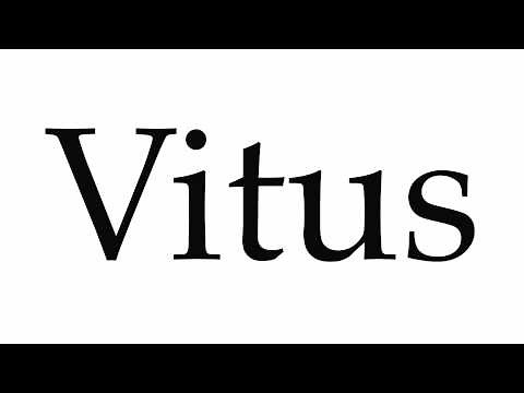 How to Pronounce Vitus