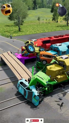 😱 Will Any Car Survive the Train Collision? | BeamNG Crash