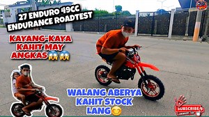 4.6K views · 31 reactions | 27 enduro 49cc, endurance roadtest  kayang kaya kahit may angkas watch nio guys full video on my youtube channel https://youtu.be/XjCbvGVHPTw https://youtu.be/XjCbvGVHPTw https://youtu.be/XjCbvGVHPTw subscribe at follow nio ko guys slamat ridesafe everyone | ATV UTV Offroad Philippines | Facebook