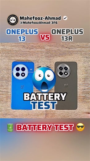 Oneplus 13 VS Oneplus 13R Battery Test #shorts #oneplus #viral #batterytest