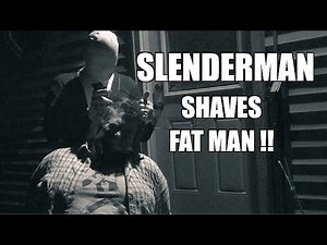 SLENDERMAN SHAVES FAT MANS HAIR into SHEAMUS MOHAWK! Grims Toy Show Rages!