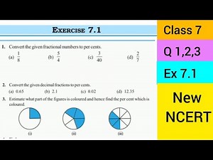 NCERT Class 7 Maths | Q 1,2,3 | Ex 7.1 Chapter 7 Comparing Quantities