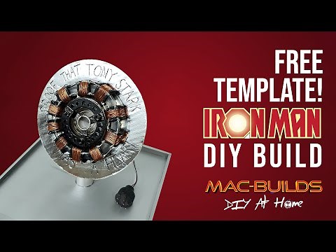 DIY Iron Man ARC REACTOR - Free PDF Templates - Hand Craft Build