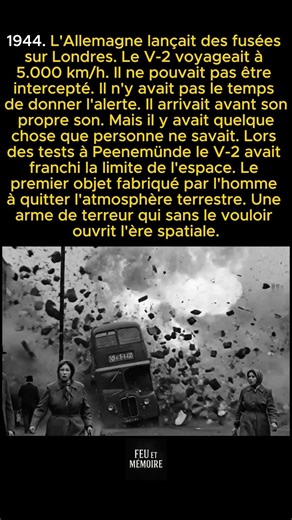 La fusée V-2 fut le premier objet fabriqué par l'homme à atteindre l'espace