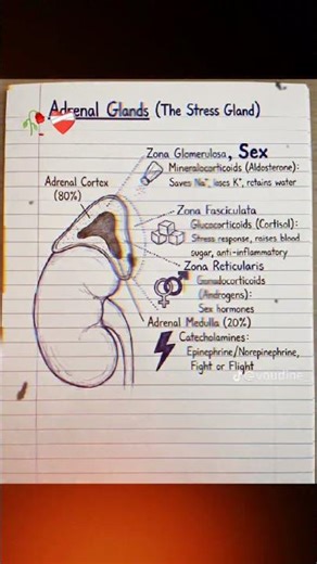 this is the adrenal gland #medical #medical #physiotherapy #doctor #hospital #nursing