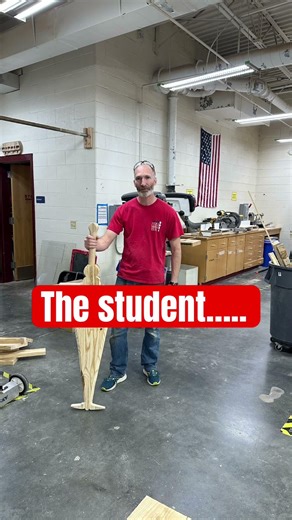 When your shop teacher tells you not to build a sword #woodworking #funny #shorts