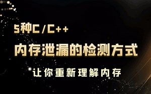 5种c/c  内存泄漏检测的方式，让你重新理解内存
