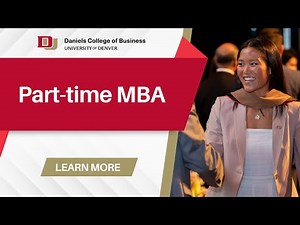 Part-time MBA - Daniels College of Business