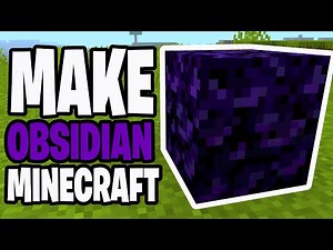 How To Make Obsidian In Minecraft! - Java & Bedrock